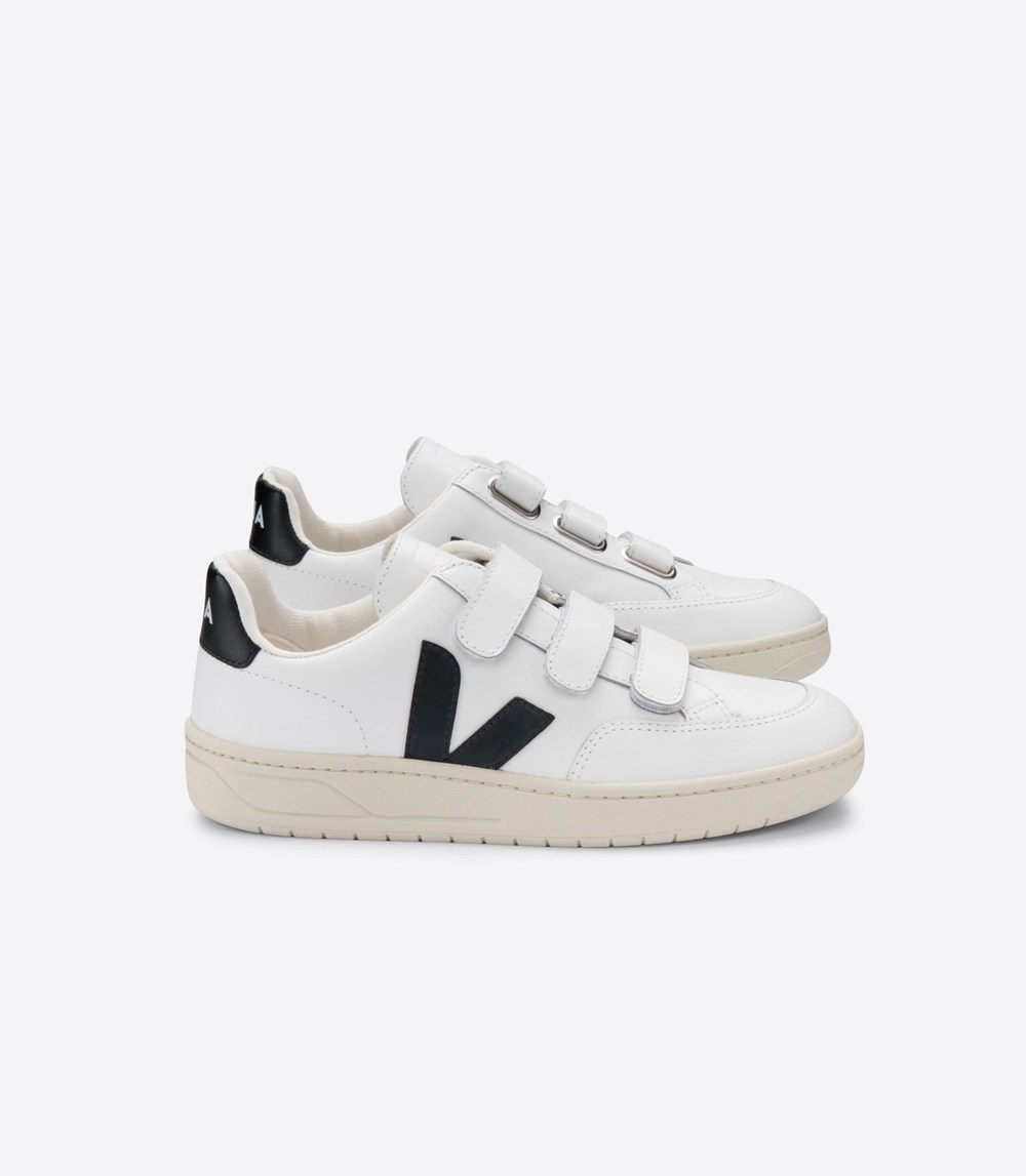 Veja Sneakers Dam - V-Lock Läder - Vita/Nigga - 716384-ONA